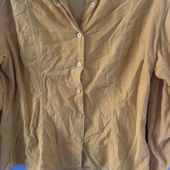 Vintage French Kuff Yellow Gold Button Down Shirt Size Large - Picture 4 of 4